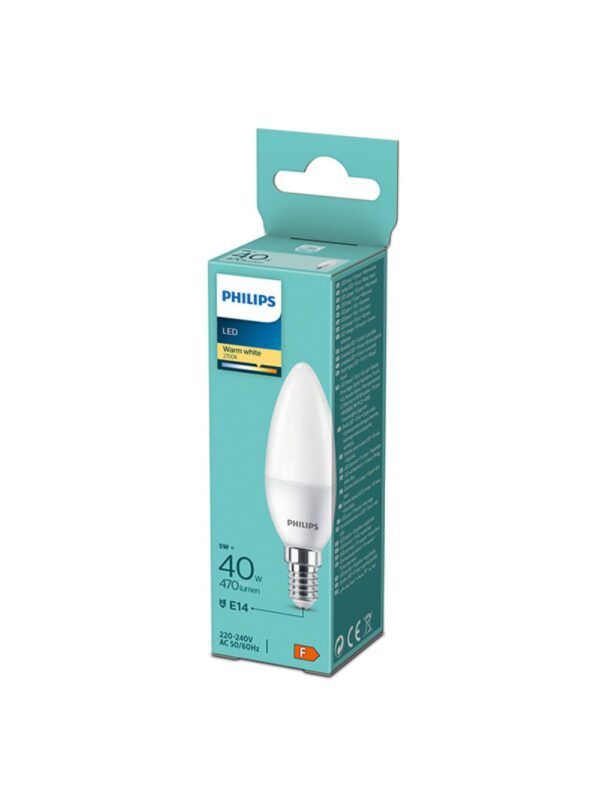 Philips LED sijalica 4,9W (40W) E14 2700K - Image 2
